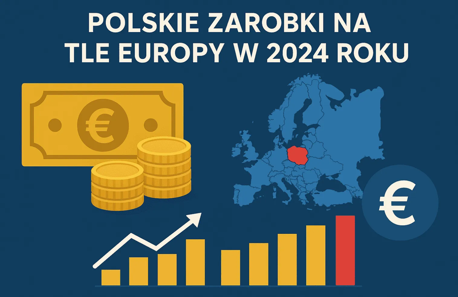 Polskie zarobki na tle Europy w 2024 roku
